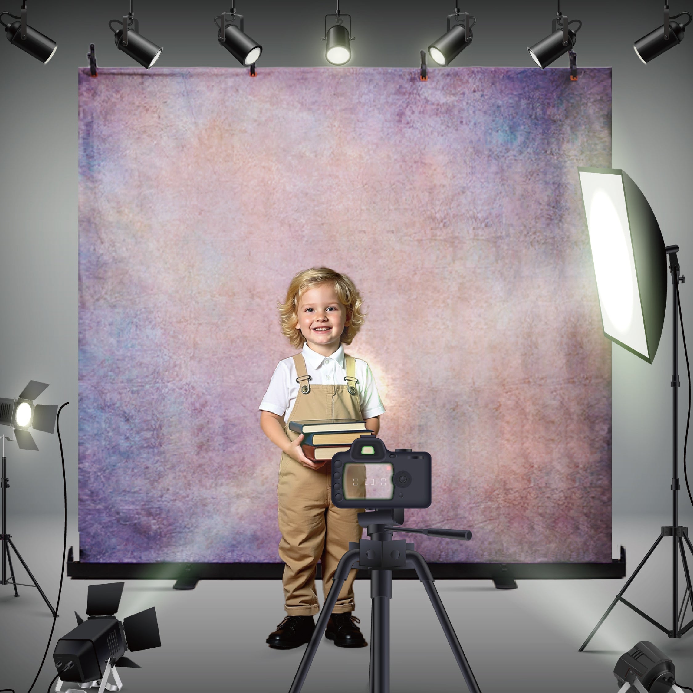 Kate Support Tout-en-un Vert Pliable pour Fond de Studio 6.8*7pi(2.1*2.1m)