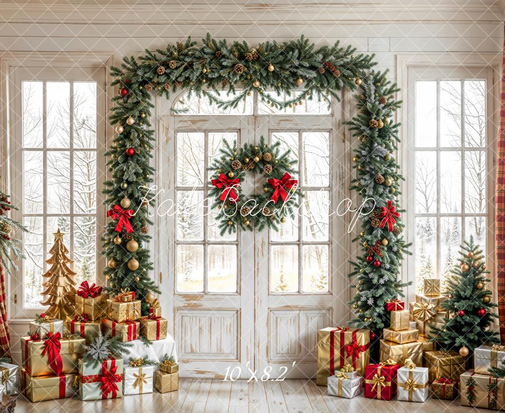 Kate Noël Porte Cadeaux Sapin Toile de fond en Laine conçue par Emetselch - Kate Backdrop FR