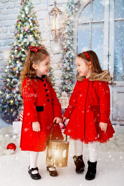 Offres Éclair Kate Noël Arbres Neige Porte Toile de fond en Laine conçu par Emetselch - Kate Backdrop FR