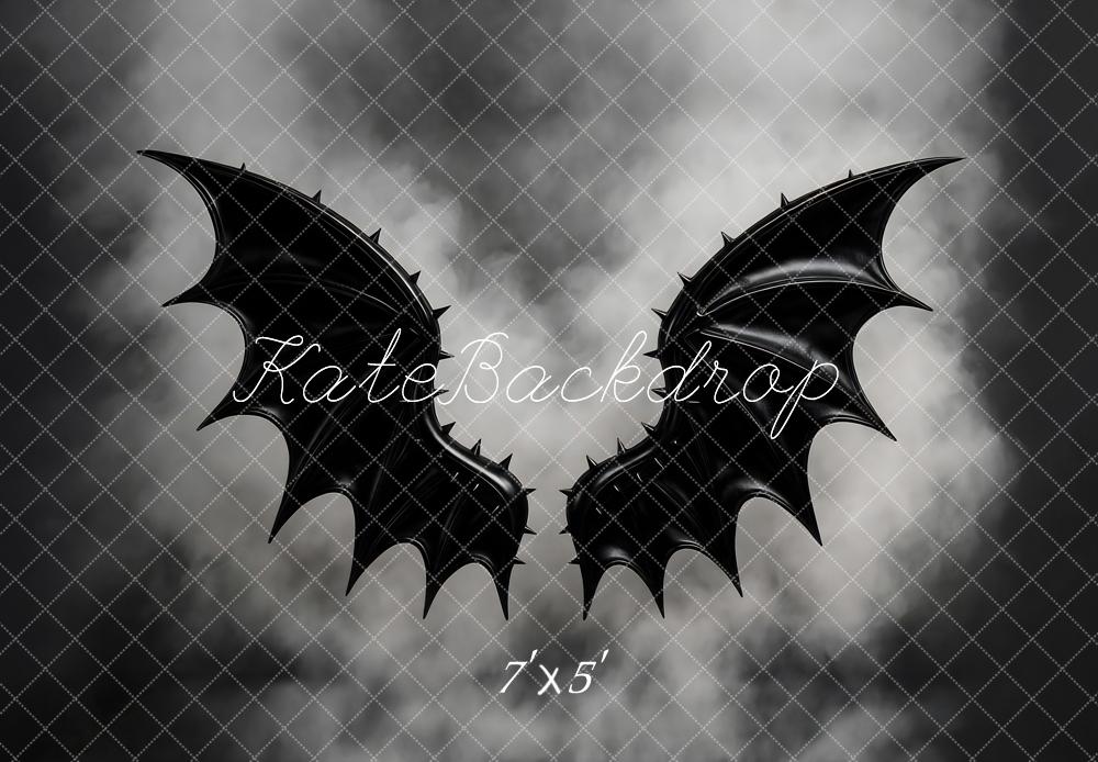 Kate Halloween Ailes Chauve-Souris Noir Toile de fond conçue par Mini MakeBelieve - Kate Backdrop FR