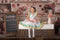 Kate Saint Valentin Beige Cuisine Toile de fond conçue par Emetselch - Kate Backdrop FR