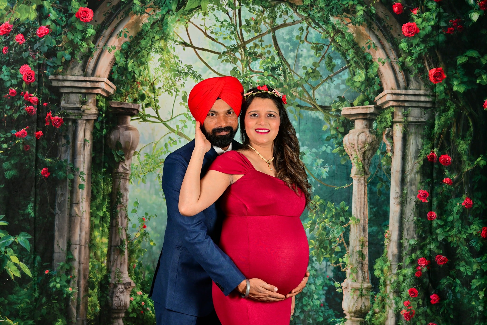 Kate Printemps Forêt Verdure Arche de fleurs Toile de fond conçue par Chain Photographie - Kate Backdrop FR