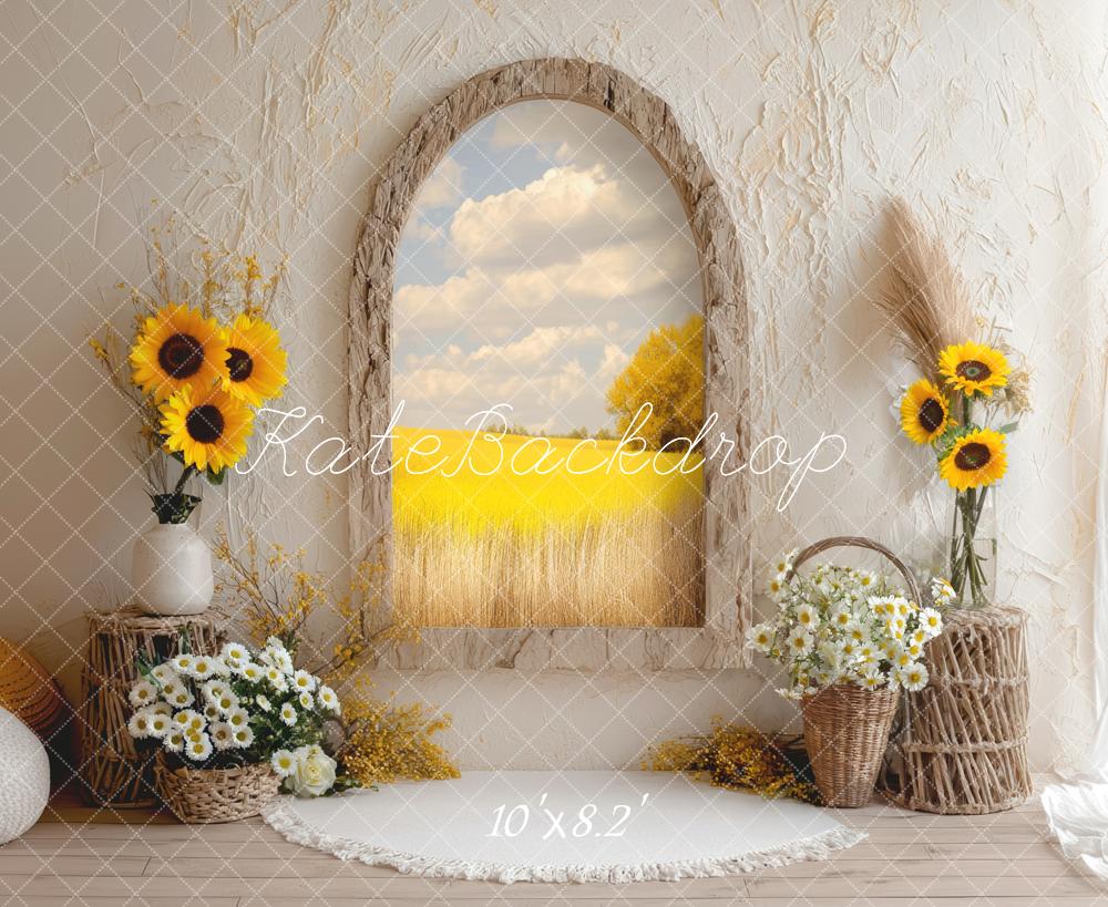 Kate Automne Arche Tournesols Fleurs Toile de fond conçue par Mini MakeBelieve - Kate Backdrop FR