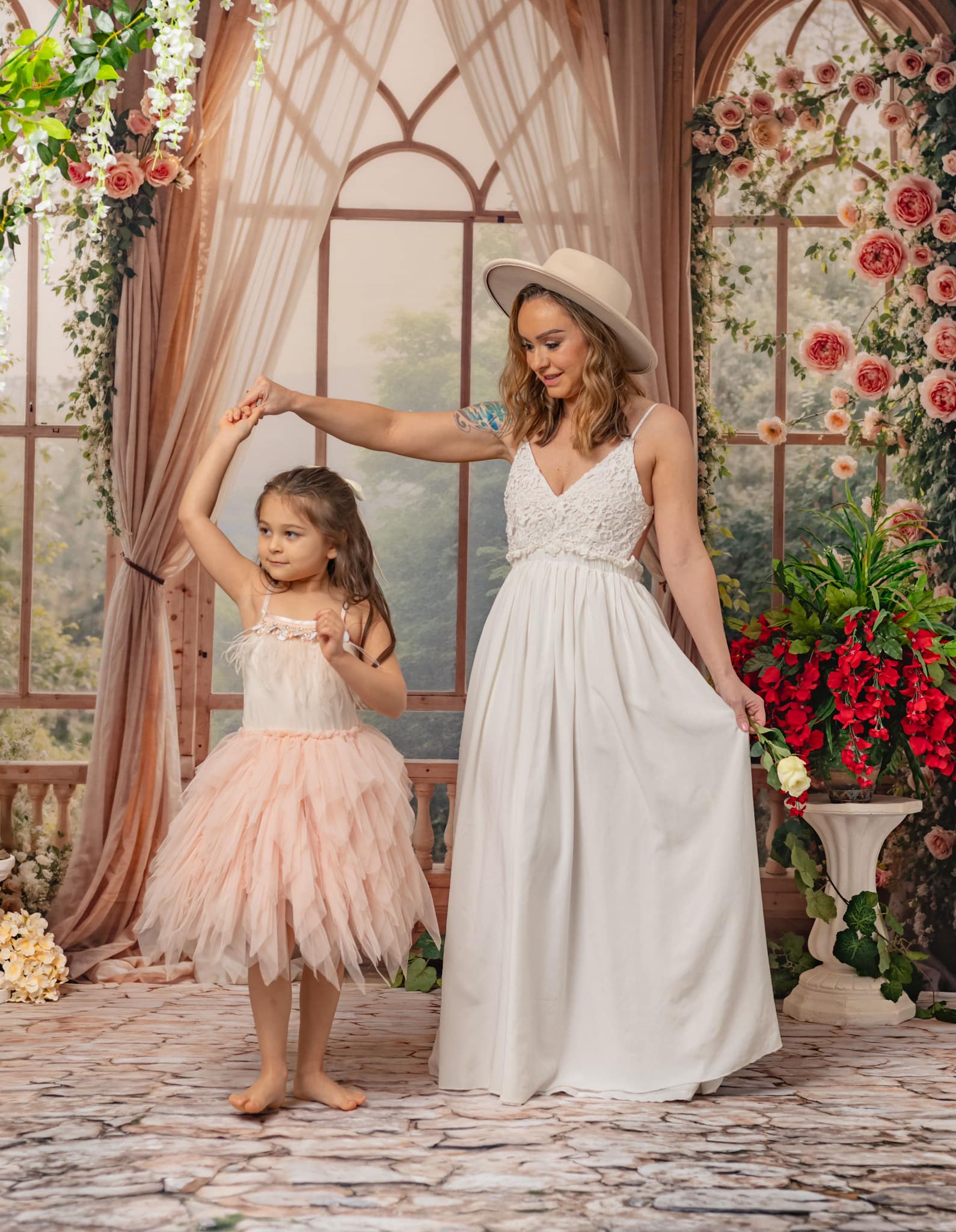 Kate Printemps Fleurs Mariage Fenêtre Rideaux Toile de fond conçue par Emetselch - Kate Backdrop FR