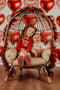 Kate Coeur Saint-Valentin Rouge Rose Toile de fond conçu par Melissa McCraw-Hummer - Kate Backdrop FR