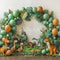 Kate Dinosaure Arc Ballons Feuillage Toile de fond conçue par Emetselch - Kate Backdrop FR