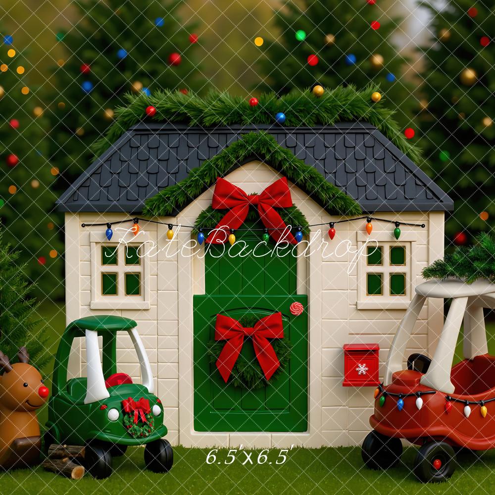Kate Noël Maison Voitures Boules Colorées Toile de fond conçue par Mini MakeBelieve