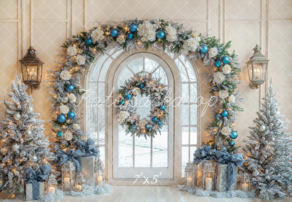 Kate Sapins de Noël Arche Porte Lumière Toile de fond conçue par Emetselch - Kate Backdrop FR