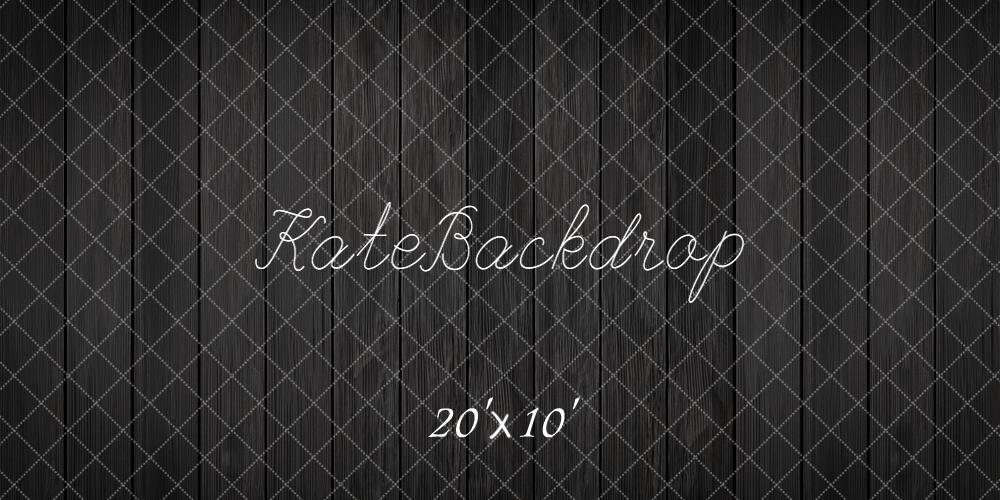Kate Bois Noir Lignes Verticales Sol Toile de fond conçue par kate image - Kate Backdrop FR