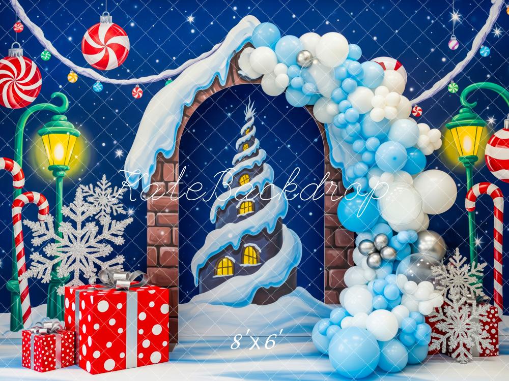 PROMO Kate Noël Bonbons Neige Cadeaux Ballons Toile de fond conçue par Patty Roberts