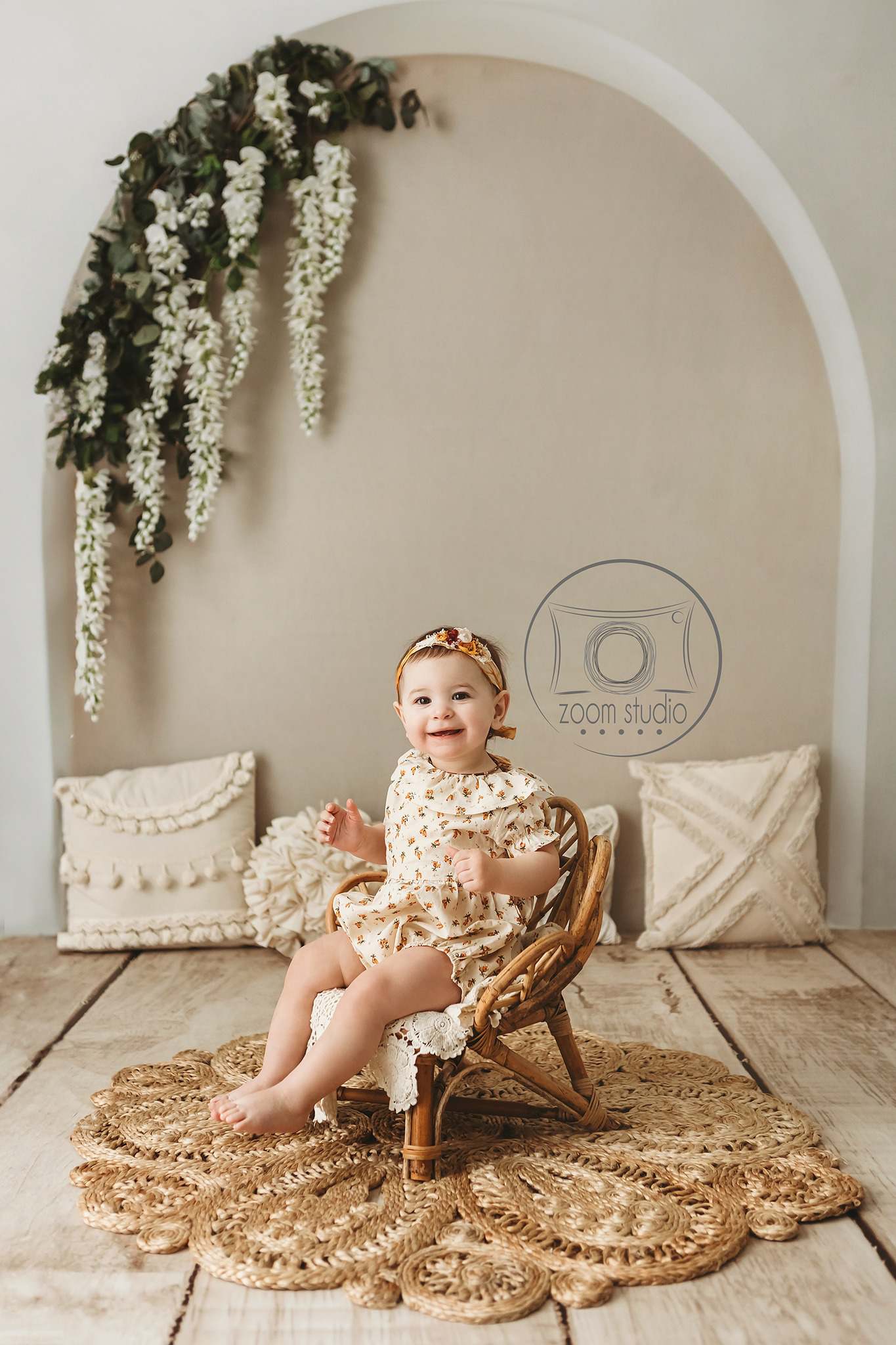 Kate Bohème Élégant Arche Simple Toile de fond en Laine conçue par Kate Image - Kate Backdrop FR