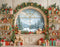 Kate Noël Fenêtre Cadeaux Ours en peluche Toile de fond en Laine conçue par Emetselch - Kate Backdrop FR
