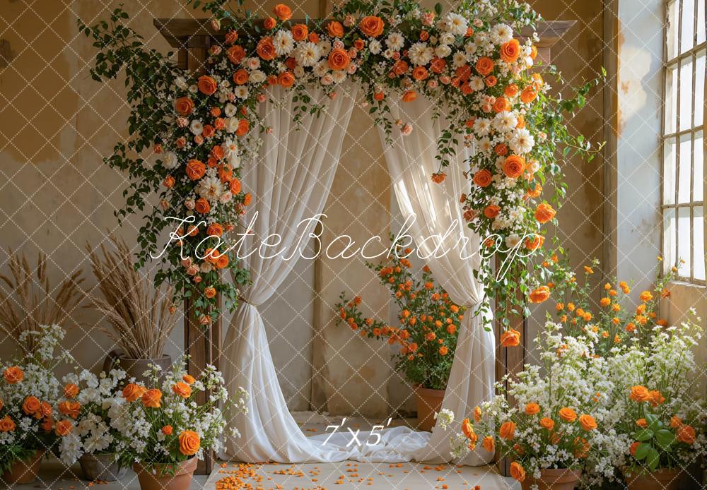 Kate Arche Fleurs Mariage Élégant Toile de fond conçue par Mini MakeBelieve