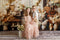 Kate Bohème Fleurs Roseau Armoire en bois Toile de fond conçue par Emetselch - Kate Backdrop FR