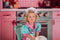 Kate Rose Maison de poupées Cuisine Toile de fond conçue par Mandy Ringe - Kate Backdrop FR