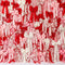 Kate La Saint Valentin Rubans Nœuds Roses Rouges Toile de fond conçue par Patty Roberts - Kate Backdrop FR