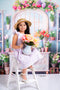 Kate Printemps Fleurs en pot Fenêtre Chambre Toile de fond conçue par Chain Photographie - Kate Backdrop FR
