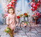 Kate Printemps Fantaisie Fleurs roses Porte en arc Toile de fond conçue par GQ - Kate Backdrop FR
