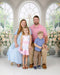 Kate Fleurs Cathédrale Blanc Fenêtres Printemps Toile de fond conçue par Mini MakeBelieve - Kate Backdrop FR