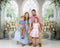 Kate Fleurs Cathédrale Blanc Fenêtres Printemps Toile de fond conçue par Mini MakeBelieve - Kate Backdrop FR