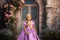 Kate Printemps Fleurs Orné Château Porte Toile de fond conçue par Mandy Ringe - Kate Backdrop FR