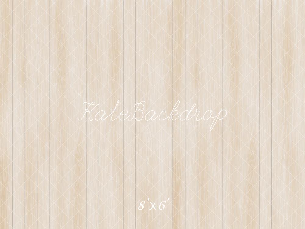 Kate Bois Beige Texture Sol Toile de fond en Laine conçue par Emetselch