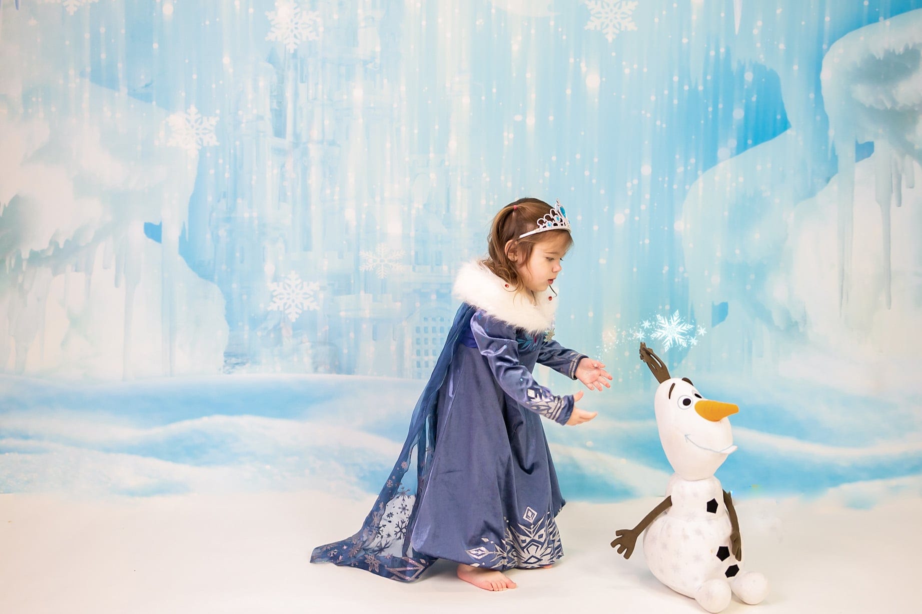Kate Château Neige glacée Hiver Noël Toile de fond conçu par Jerry_Sina - Kate Backdrop FR