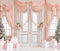 Kate Noël Rose Sapins Cadeaux Toile de fond en Laine conçue par Emetselch - Kate Backdrop FR