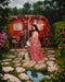 Kate Saint Valentin Fleurs Maison extérieure Toile de fond conçue par Emetselch - Kate Backdrop FR