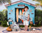 Kate Été Mer Plage Planche de surf Magasin Toile de fond conçue par Chain Photographie - Kate Backdrop FR