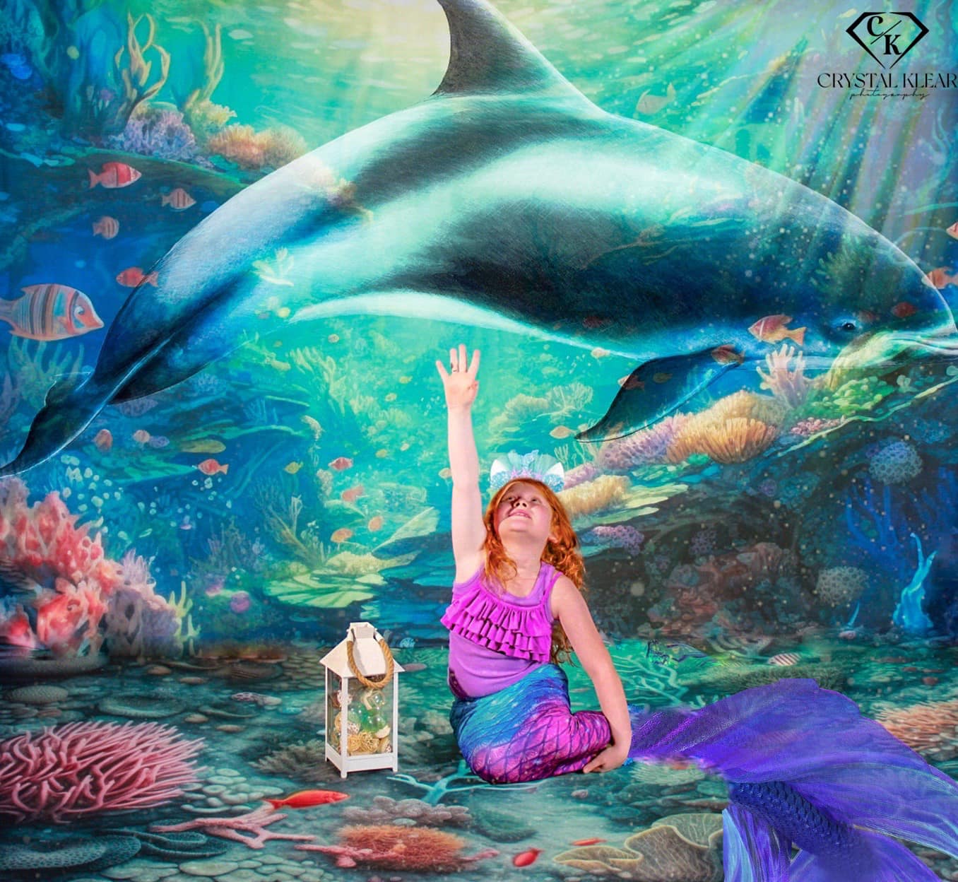 Kate Sous-marin Océan Récif Toile de fond conçue par Mandy Ringe - Kate Backdrop FR