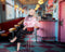 Kate Sweep Mur-à-Sol Rose Dîner Restaurant Rétro Toile de fond conçue par Megan Leigh - Kate Backdrop FR