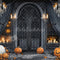 Kate Halloween Citrouilles Bougies Chandeliers Toile de fond conçue par Emetselch