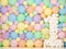 FLASH #1 Kate Anniversaire Ballons Coloré Pastel Toile de fond conçue par Kerry Anderson