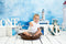 Kate Bord de mer Plage Phare Bateau Bleu Toile de fond conçue par Patty Robert - Kate Backdrop FR