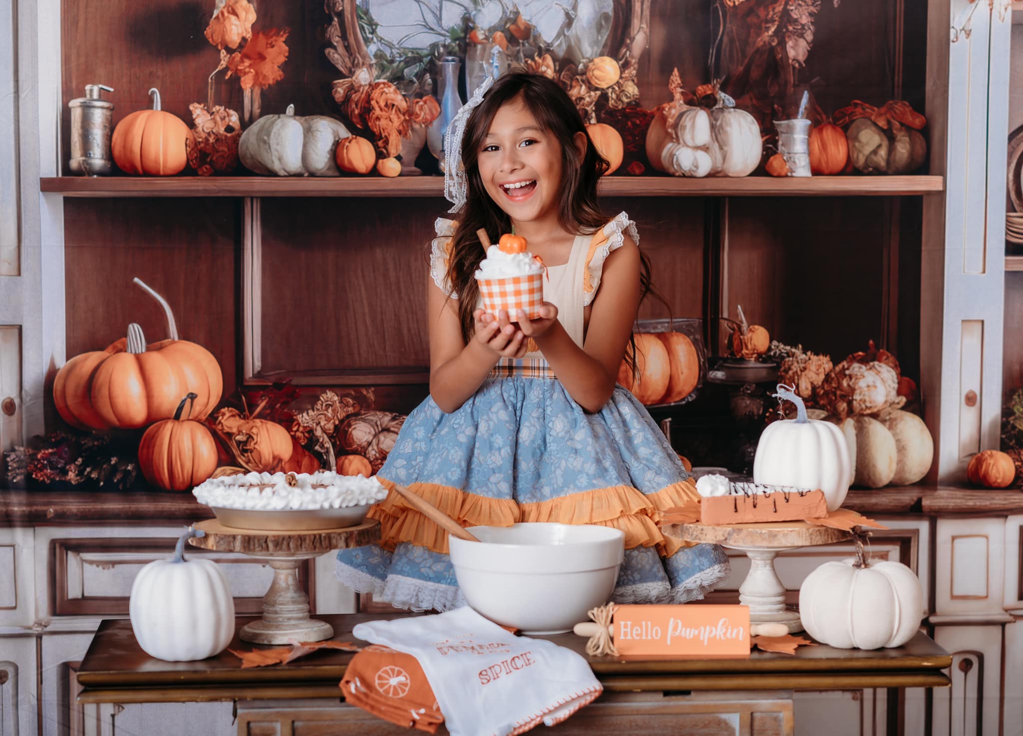Kate Confortable Automne Cuisine Toile de fond conçue par Mandy Ringe - Kate Backdrop FR