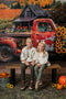 Kate Automne Tournesol Orange Camion cassé Toile de fond conçue par Mini MakeBelieve - Kate Backdrop FR
