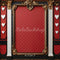 Kate Baroque Mur Rouge Cadre Cœurs Toile de fond conçue par Emetselch - Kate Backdrop FR