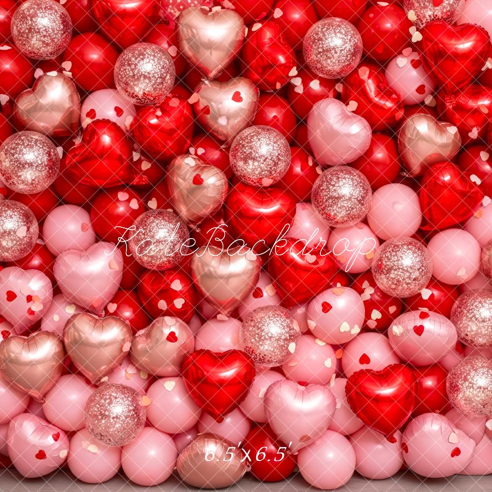 Kate La Saint Valentin Ballons Cœurs Toile de fond conçue par Patty Roberts