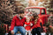 Offres Éclair #1 Kate Noël Camion Rouge Plaid Forêt Toile de fond conçue par Emetselch - Kate Backdrop FR