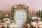 Kate Automne Citrouilles Fleurs Clôture Porte Toile de fond conçue par Emetselch - Kate Backdrop FR