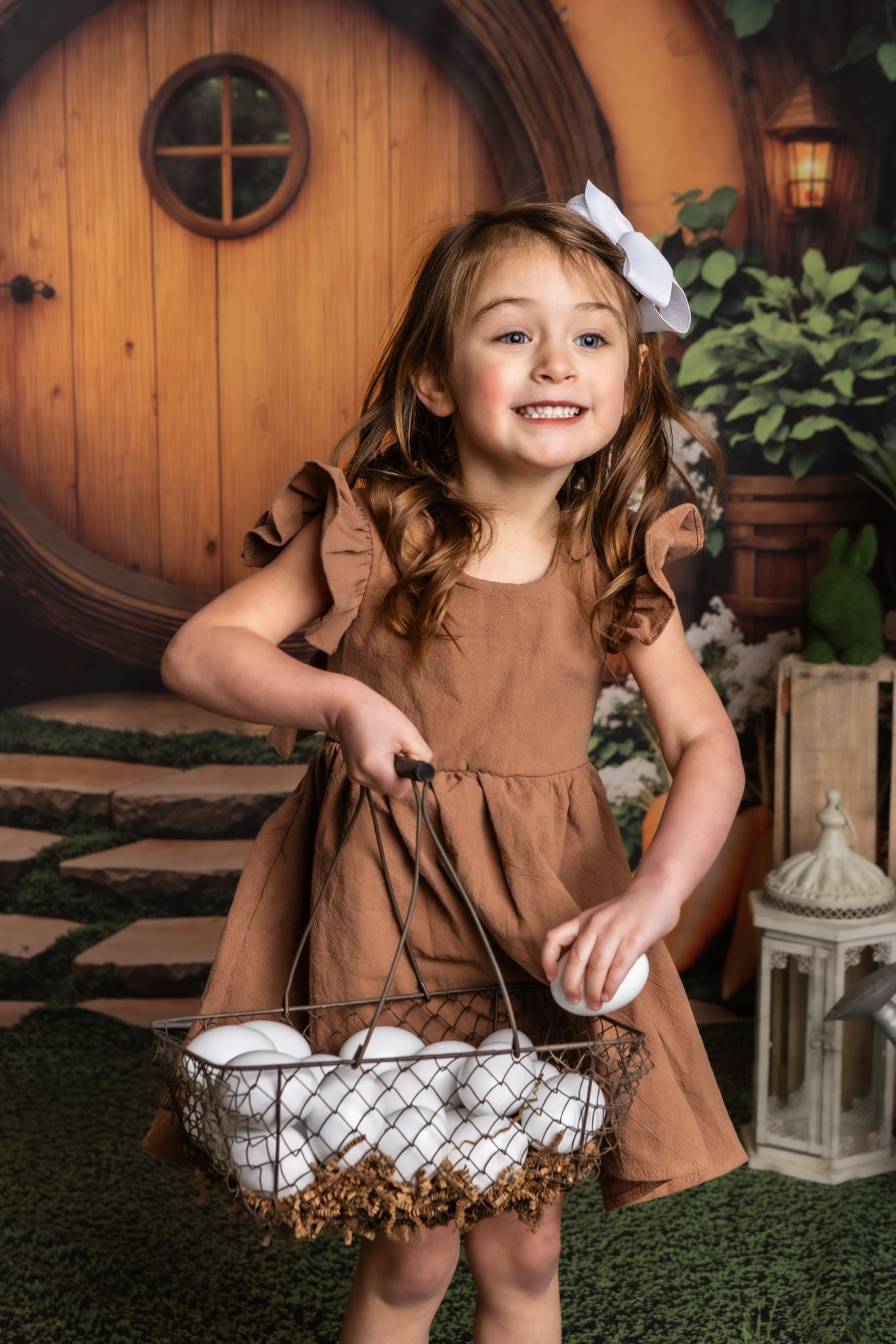 Kate Pâques Maison Hobbit Forêt Porte Toile de fond conçue par Emetselch - Kate Backdrop FR