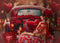 Kate Saint Valentin Voiture Rouge Ballons Toile de fond conçue par Emetselch - Kate Backdrop FR