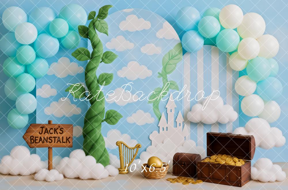 Kate Anniversaire Jeu Plantes Ballons Trésor Toile de fond conçue par Patty Roberts