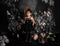 Kate Papillon Floral Noir Mur Toile de fond conçu par Angela Marie Photographie - Kate Backdrop FR