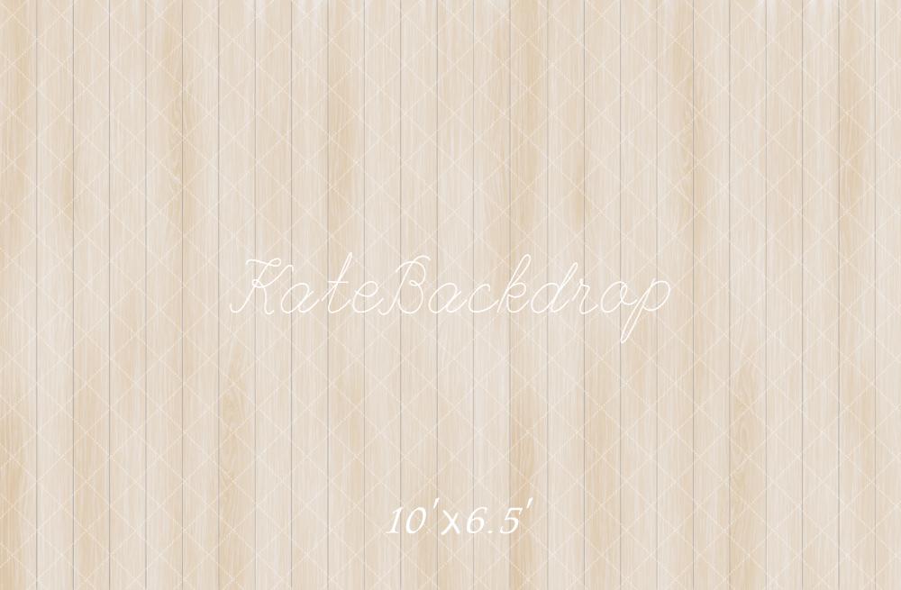 Kate Bois Beige Texture Sol Toile de fond en Laine conçue par Emetselch