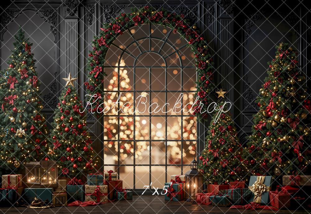 Kate Noël Sapins Fenêtre Lumière Toile de fond conçue par Emetselch