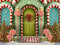 Kate Noël Maison Bonbons Coloré Toile de fond en Laine conçue par Emetselch - Kate Backdrop FR