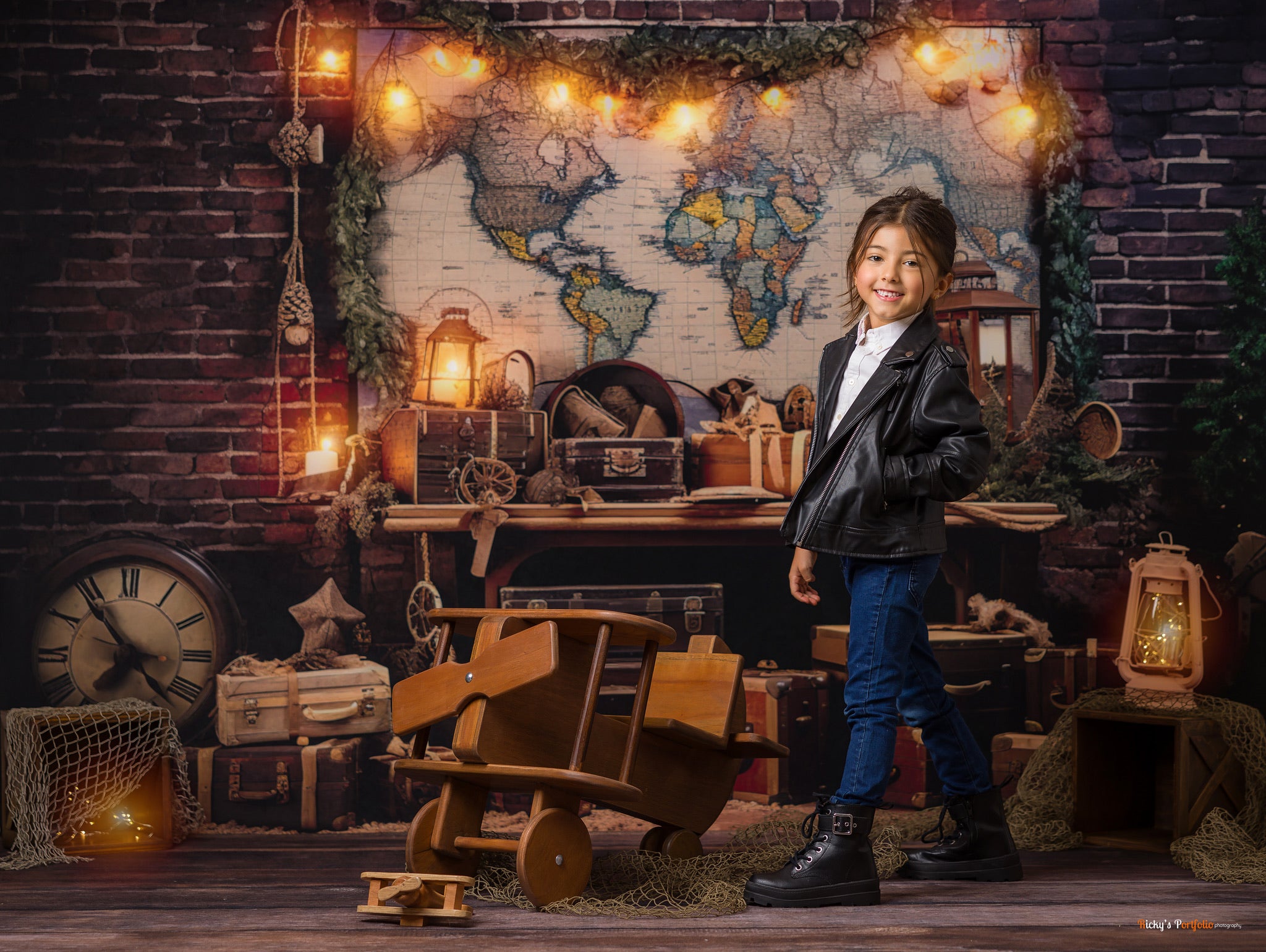 Kate Voyager à travers le monde Carte Toile de fond conçue par Emetselch - Kate Backdrop FR