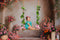 Kate Printemps Fleurs Roses et Oranges Mur en arc Toile de fond conçue par Emetselch - Kate Backdrop FR